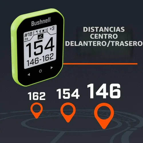Vista 2 de Bushnell Golf Phantom 3 Slope GPS Handlheld (negro) Más de 38,000 campos, compensación de pendientes, información de peligro, calculadora