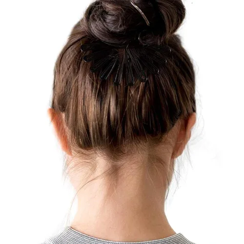 Vista 3 de 3 peines alargados de plástico entrelazados para el cabello, pinzas para el cabello de dos lados, accesorios para el cabello para cola de caballo
