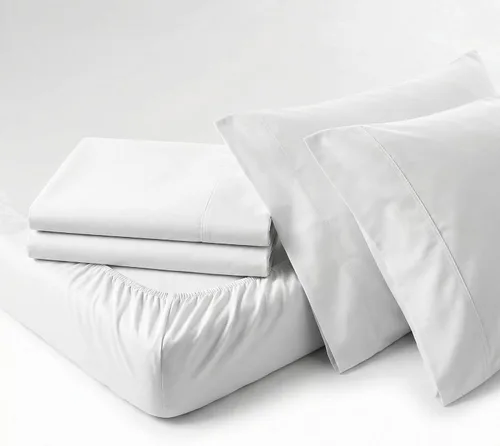 Vista 30 de Perú Pima – Juego de sábana de cama de 285 hilos – 100 % algodón peruano Pima – De percal Pizarra