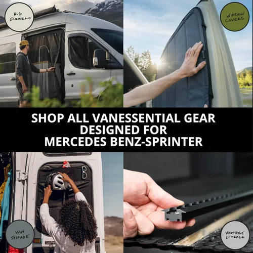 Vista 6 de VanEssential - Pantallas para puerta delantera (par) - Mercedes Sprinter Vans
