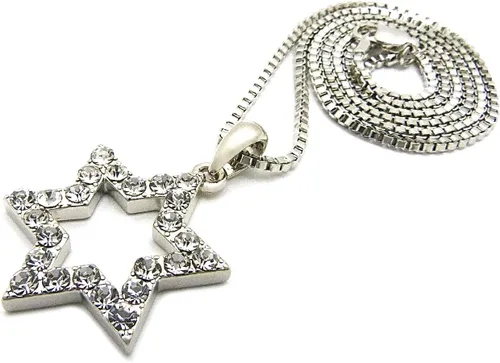 Vista 4 de Star of David Small Pendant with 24 Inch Necklace