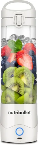 Vista 11 de NutriBullet Batidora portátil, sin cables, recipiente de 20oz, licuadora personal, recargable USB-C, negra, NBPB50100K
