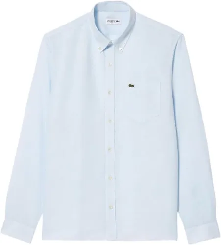 Vista 5 de Lacoste Camisa casual de lino con botones para hombre