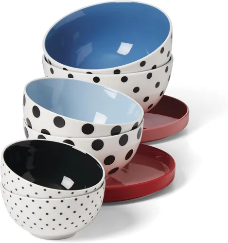 Vista 4 de kate spade new york On The Spot - Juego de anidación, 8 piezas, blanco/multicolor