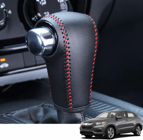 Vista 12 de Great-luck Funda Protectora de Perilla de Palanca de Cambios Automática de Cuero Genuino con Moldura, Accesorios Interiores Personalizados