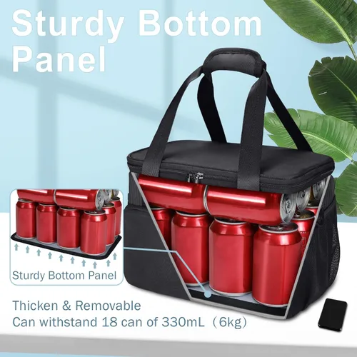 Vista 5 de Gloppie Bolsas de almuerzo para adultos, bolsa de almuerzo para hombres, lonchera para mujeres, lonchera para el trabajo, almuerzo, bolsa
