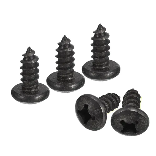 Vista 16 de uxcell Tornillo autorroscante Phillips de cabeza plana de 1/4 x 1, 25 piezas - Tornillo de madera de cabeza redonda de acero inoxidable 304