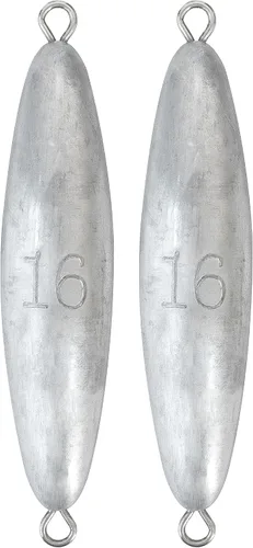 Vista 13 de BLUEWING Torpedo Plomada de Alambre Peso de Pesca para Agua Salada Plomo Bala Anillo Doble 2oz-48oz