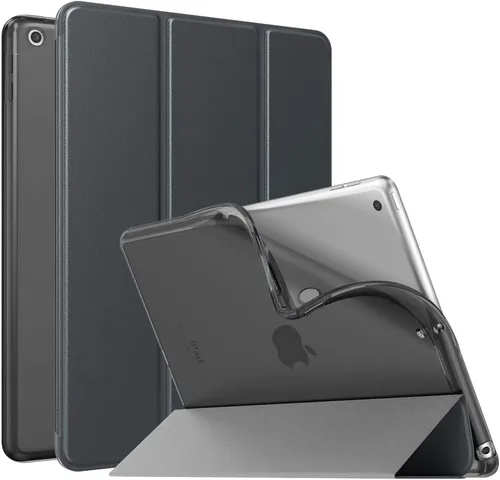 Vista 14 de MoKo Funda compatible con iPad de 9ª/8ª/7ª generación de 10.2 pulgadas (2021/2020/2019), delgada y ligera funda inteligente con protector trasero