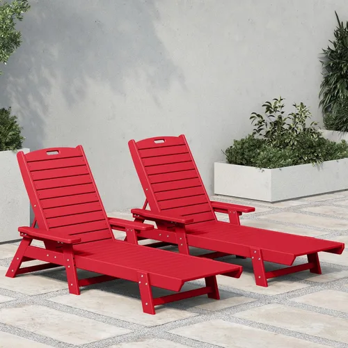 Vista 11 de WestinTrends Malibu Poly - Tumbona reclinable azul marino