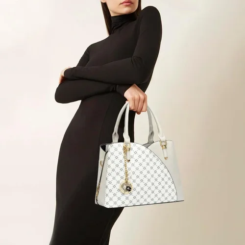 Vista 22 de KKXIU Monederos y bolsos de mano con triple compartimento para mujer, bolso de mano con asa superior