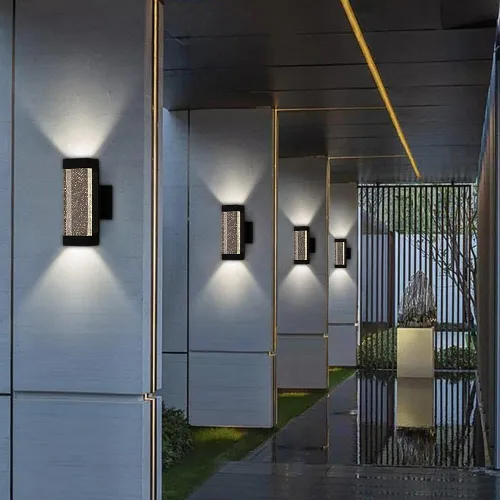 Vista 7 de Cerdeco Lámpara de pared para exteriores de 11.4 pulgadas, cristal