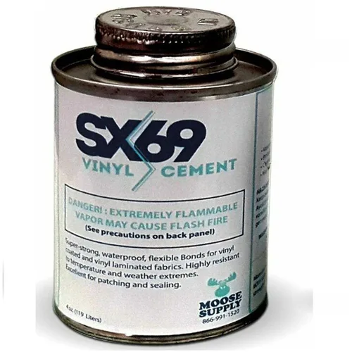 Vista 2 de Pegamento de vinilo para cemento SX-69, lata de 4 onzas, adhesivo de calidad industrial