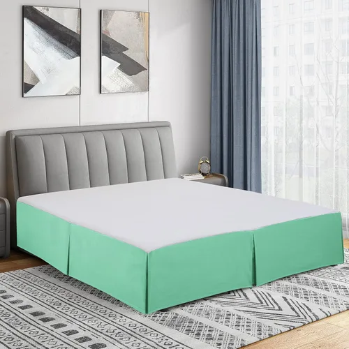 Vista 18 de Cathay Home Falda de cama plisada de microfibra de doble cepillado de fácil ajuste, ultra suave, resistente a la decoloración y a las arrugas