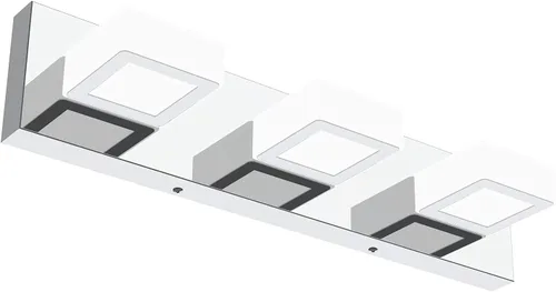 Vista 19 de Ralbay - Luz LED negra para tocador de baño, moderna, atenuable con 5 temperaturas de color, accesorios de iluminación de pared de acrílico negro