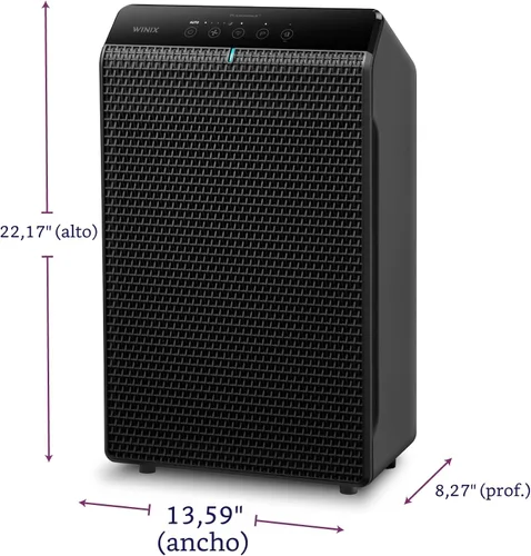 Vista 11 de WINIX Purificador de aire 5520 para habitación grande del hogar de hasta 1882 pies cuadrados en 1 hora con monitor de calidad del aire, True HEPA