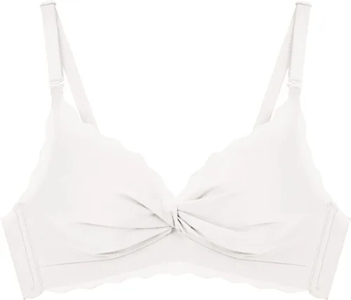 Vista 2 de Extra Lift Lace Racerback Bra Bracier Drink Bra Summer Seamless Ultra-Thin Plus Size Ice Silk Comfort Bra 40H Bras Fo