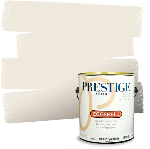 Vista 192 de PRESTIGE Pinturas Pintura Exterior e Imprimación en Uno, 1 Galón, Mate, Combinación Comparable de Sherwin Williams* Black Magic* SW6991-PCM