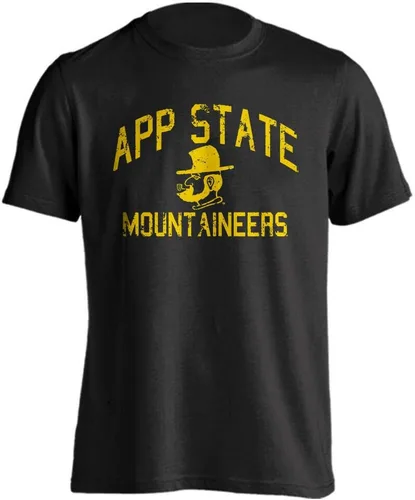 Vista 5 de Sport Your Gear NCAA Camiseta de manga corta retro con licencia oficial de aspecto desgastado para el día del juego, camiseta de espíritu deportivo