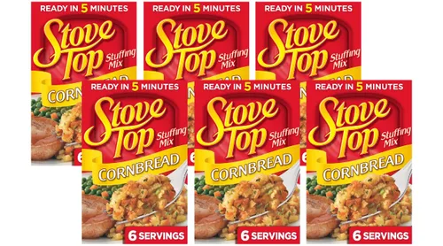 Vista 15 de Mezcla de relleno de pan de maíz Stove Top, caja de 6 oz