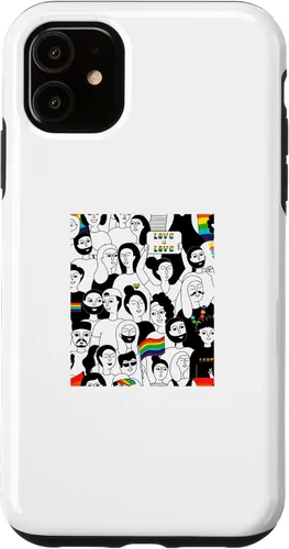 Vista 5 de iPhone 15 LGBTQ Community Lesbian Gay Bi Trans Love Parade Culture Case
