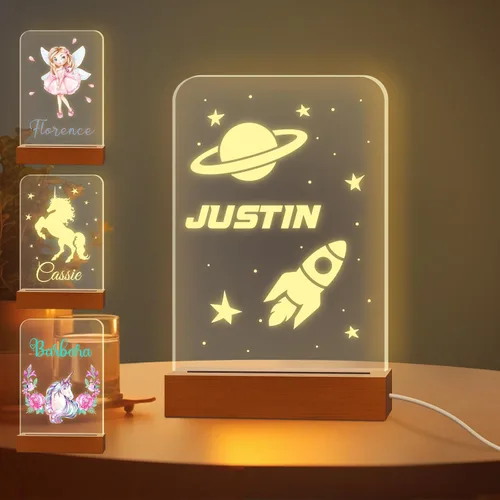 Vista 14 de Luz nocturna con foto personalizada, lámpara LED con nombre de corazón, lámpara acrílica personalizada con imagen, regalo para su novia, amante