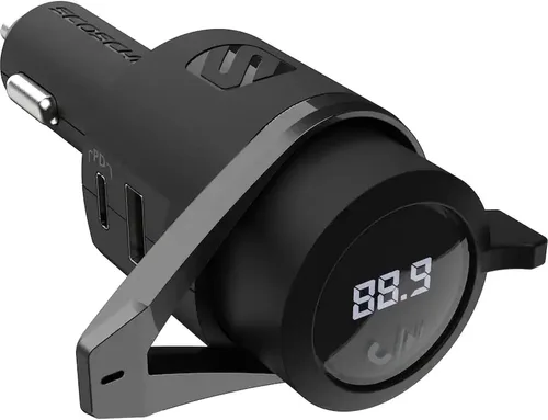 Vista 7 de Scosche BTFM2A BTFREQ Kit universal Bluetooth manos libres para coche con transmisor FM digital y cargador de coche USB de 10 W, transmisión
