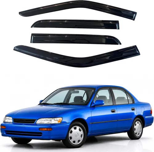 Vista 325 de Visera de ventana IG para Ford Focus Sedán y Hatchback 2012-2018, Protector de ventana lateral para lluvia y viento estilo Mugen, extra duradero