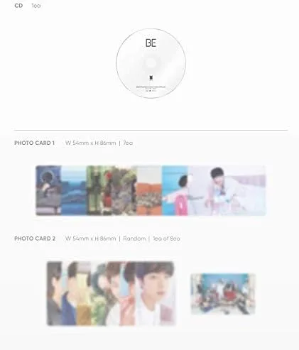 Vista 3 de BTS Album - BE (Edición Esencial) Álbum + Póster (en paquete)