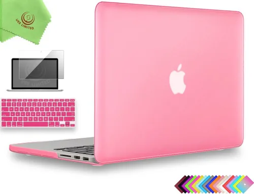 Vista 10 de UESWILL Funda rígida mate 3 en 1 compatible con MacBook Pro (Retina, 13 pulgadas, finales de 2012/2013/2014/principios de 2015), modelo A1425 / Negro