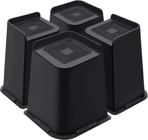 Vista 29 de ANNKUT Elevadores de cama de 1 pulgada resistentes, elevadores de muebles para cama, escritorio, mesa, sofá, sofá, elevadores de cama de gran