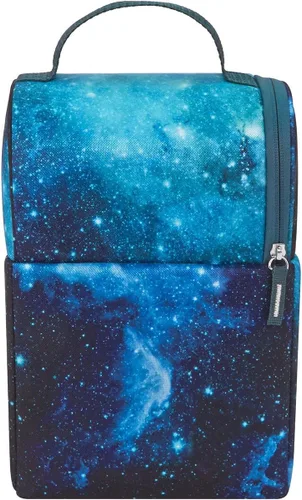 Vista 2 de THERMOS Lonchera doble para niños, color verde azulado galaxia