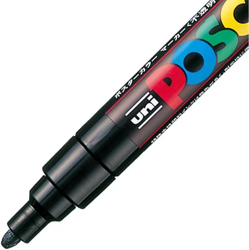 Vista 2 de Mitsubishi Lápiz a base de agua Pluma-Poska letra mediana núcleo redondo 8 colores PC5M8C Japón