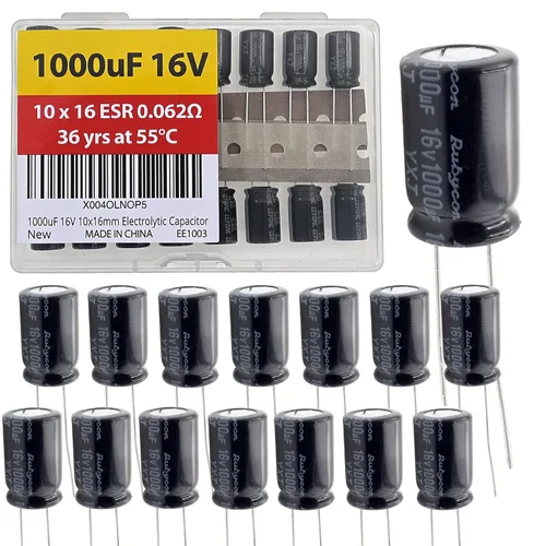 Vista 33 de 100uF 50V 8X11.5mm Rubycon Electrolytic Capacitor Low ESR 0.17Ω Long Life 36yrs at 55 Degree C mfd mircofarad Micro Farad C Radial Lead Aluminum