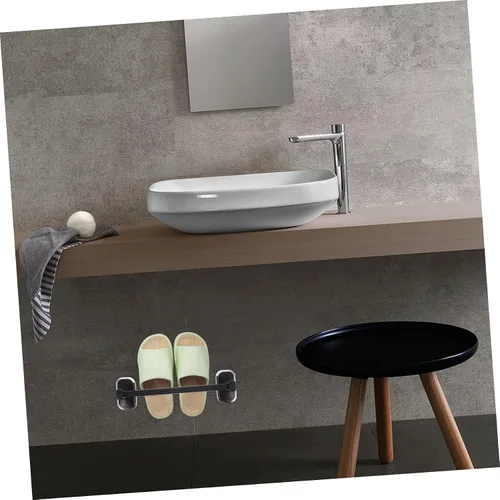 Vista 8 de Zapatero para almacenamiento de zapatos, con ventosa, soporte para toallas, soporte de pared, toallero de esquina para armario, baño, zapatero