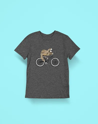 Vista 3 de Bicicleta perezoso hombre camiseta
