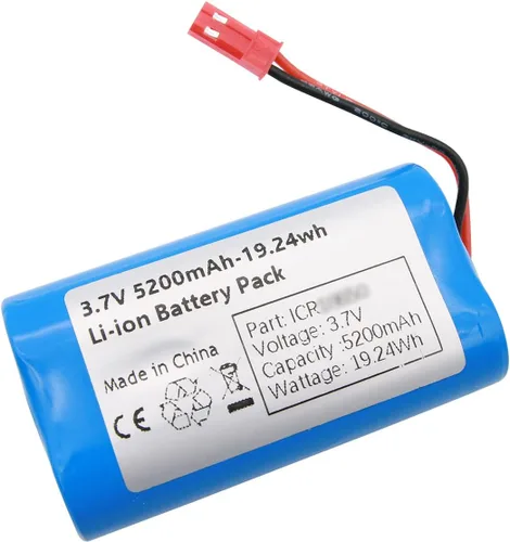 Vista 8 de Paquete de baterías recargables de iones de litio de 3.7V 5200mAh-19.24Wh con conector PH2.0mm de 3.7 voltios para altavoces Bluetooth, electrónica
