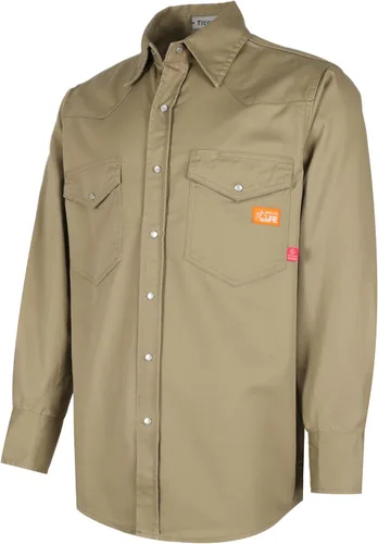 Vista 12 de Titicaca FR Shirt Flame Resistant Work Shirt Men's Cotton 7.5oz Welding Shirt
