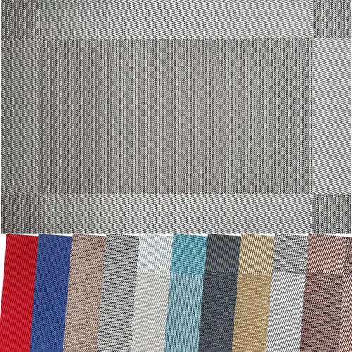 Vista 59 de Manteles individuales de vinilo resistentes al calor, lavables, fáciles de limpiar, manteles individuales de plástico para cocina, mesa de comedor