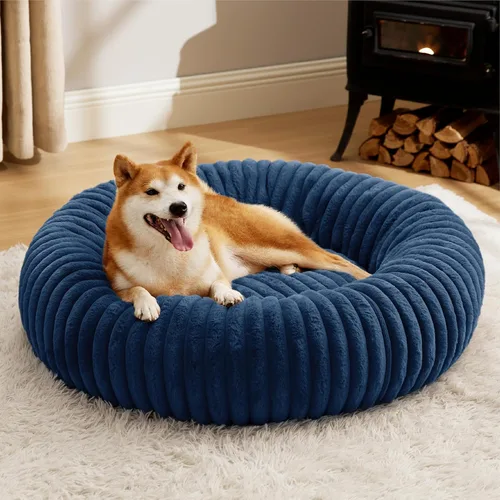 Vista 19 de Bedsure ComfyFleece® Donut - Cama para perros pequeños con funda extraíble lavable