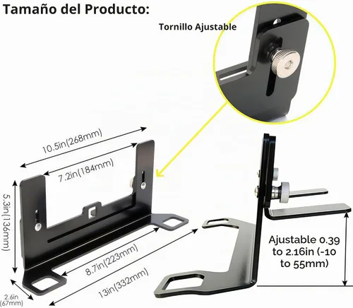 Vista 3 de ISOFIX - Soporte de interfaz universal para asiento de automóvil, kit de montaje de anclaje de asiento infantil ISOFIX con conector de cinturón