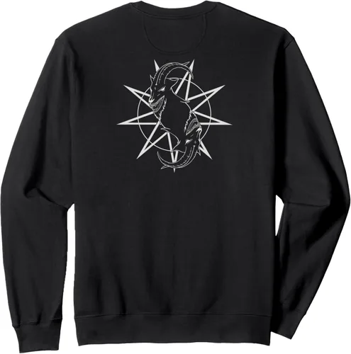 Vista 2 de Slipknot Sudadera oficial con logotipo de Goat Star, Negro, S