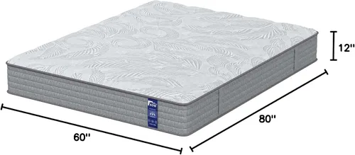 Vista 2 de KOW Colchón híbrido de 12 pulgadas en una caja, espuma viscoelástica de gel con resortes embolsados individuales, colchón de firmeza media para un