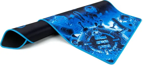 Vista 3 de ENHANCE Pathogen - Alfombrilla de mouse para juegos extra grande (31.5 x 13.75 pulgadas), alfombrilla de mouse extendida con costuras