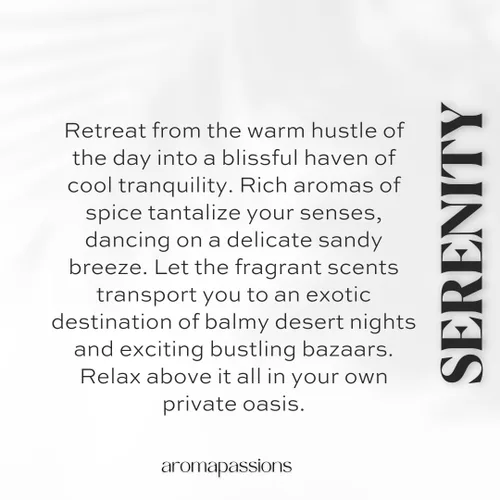 Vista 4 de SERENITY Inspirado en TAUR LAIR DESERT Morocain Colonia de feromonas para hombres y mujeres Extrait de perfume Fragancia de aceite esencial