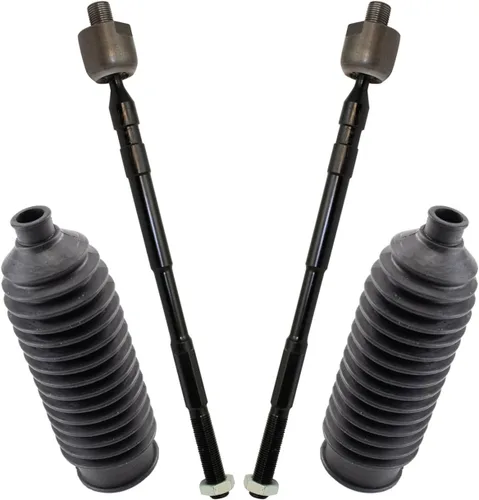 Vista 308 de TRQ Kit de dirección delantera con barra de acoplamiento de fuelle de piñón y cremallera compatible con Toyota Echo 2000-2005