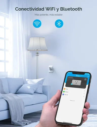 Vista 8 de Govee Enchufe inteligente de 15 A, salida WiFi Bluetooth, 1 paquete que funciona con Alexa y Google Assistant, enchufes WiFi con múltiples