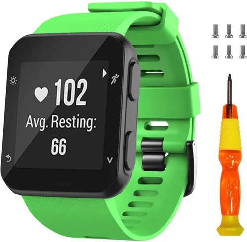 Vista 14 de NotoCity Correa de reloj de repuesto de silicona suave para Garmin Forerunner 35, compatible con Forerunner 35 Smartwatch