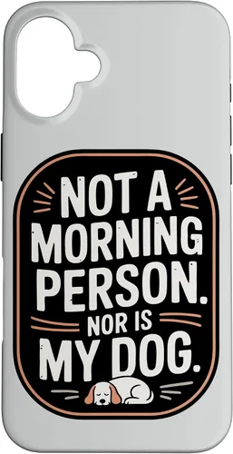 Vista 23 de Dog Owner Dog Parent Morning Case for iPhone 16