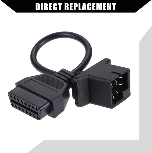 Vista 4 de Cable adaptador de escáner de diagnóstico OBD2 de 6 pines a 16 pines para Jeep Grand Cherokee para Dodge/Frontal/Herramienta de diagnóstico